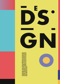 几何拼接创意海报图案