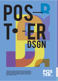 几何拼接创意海报图案