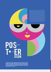 几何拼接创意海报图案