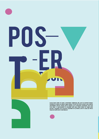 几何拼接创意海报图案