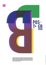 几何拼接创意海报图案