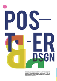 几何拼接创意海报图案