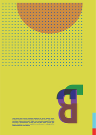 几何拼接创意海报图案