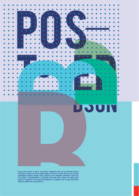 几何拼接创意海报图案