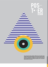 几何拼接创意海报图案