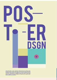 几何拼接创意海报图案