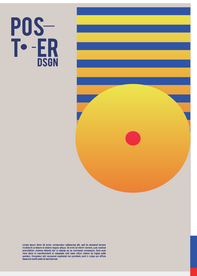 几何拼接创意海报图案