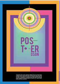 几何拼接创意海报图案