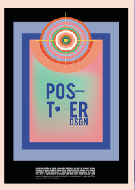 几何拼接创意海报图案