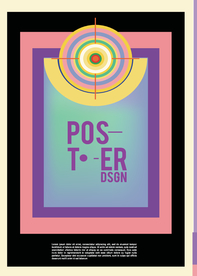 几何拼接创意海报图案