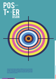 几何拼接创意海报图案