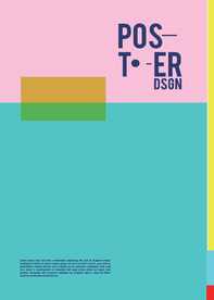 几何拼接创意海报图案