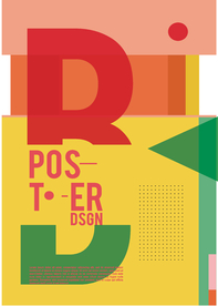 几何拼接创意海报图案