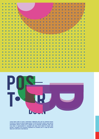 几何拼接创意海报图案