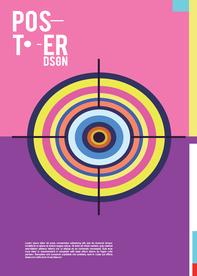 几何拼接创意海报图案