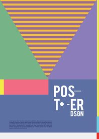 几何拼接创意海报图案