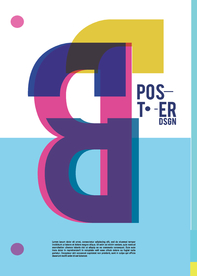 几何拼接创意海报图案