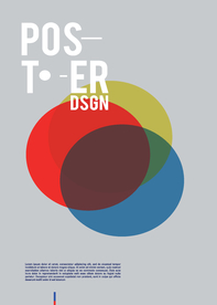 几何拼接创意海报图案