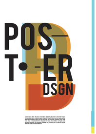 几何拼接创意海报图案