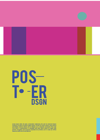 几何拼接创意海报图案