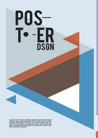 几何拼接创意海报图案