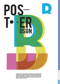 几何拼接创意海报图案