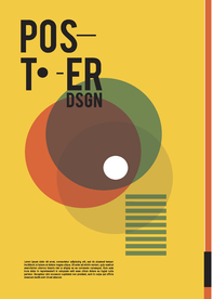 几何拼接创意海报图案