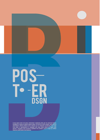 几何拼接创意海报图案