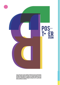 几何拼接创意海报图案