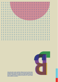 几何拼接创意海报图案