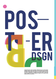 几何拼接创意海报图案