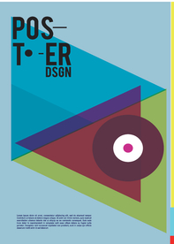 几何拼接创意海报图案