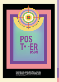 几何拼接创意海报图案