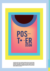 几何拼接创意海报图案