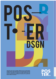 几何拼接创意海报图案