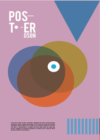 几何拼接创意海报图案