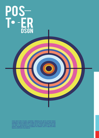 几何拼接创意海报图案