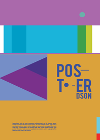 几何拼接创意海报图案