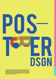 几何拼接创意海报图案