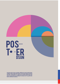 几何拼接创意海报图案