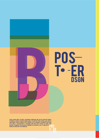 几何拼接创意海报图案