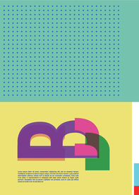 几何拼接创意海报图案