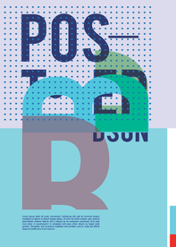 几何拼接创意海报图案