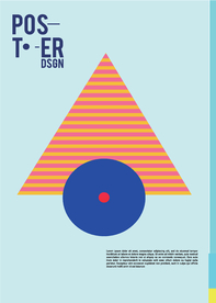 几何拼接创意海报图案