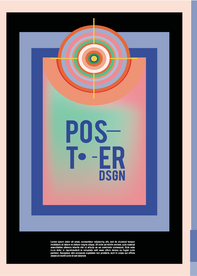 几何拼接创意海报图案