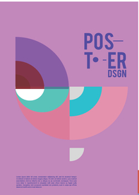 几何拼接创意海报图案