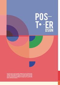 几何拼接创意海报图案