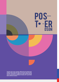 几何拼接创意海报图案