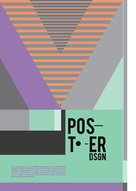 几何拼接创意海报图案