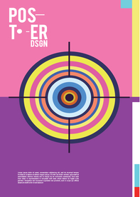 几何拼接创意海报图案